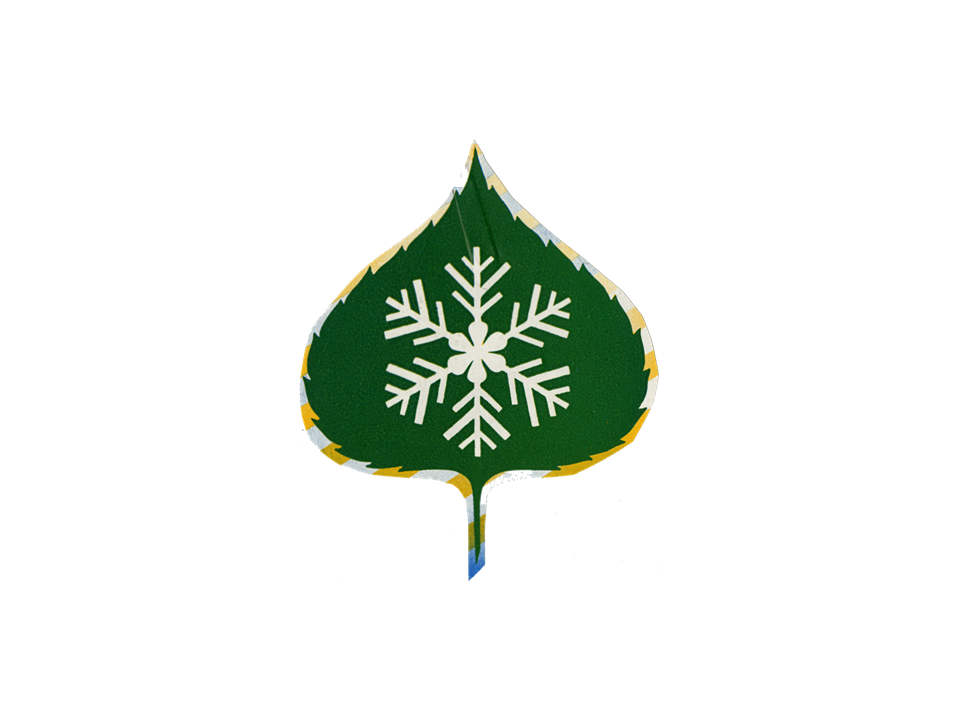 The original Aspen leaf logo designed by Herbert Bayer.