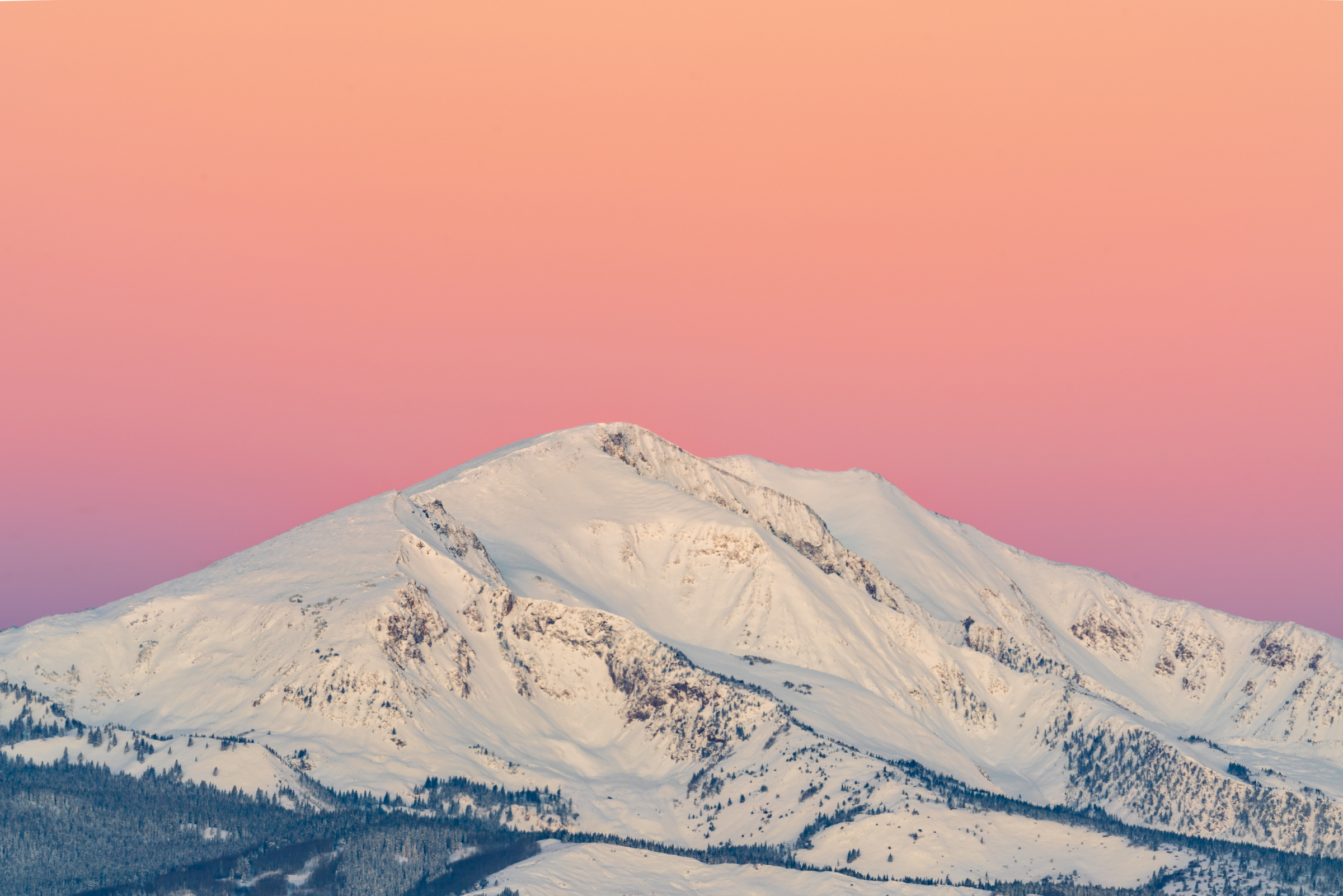 Sopris Mountain Winter Scenic Sunrise